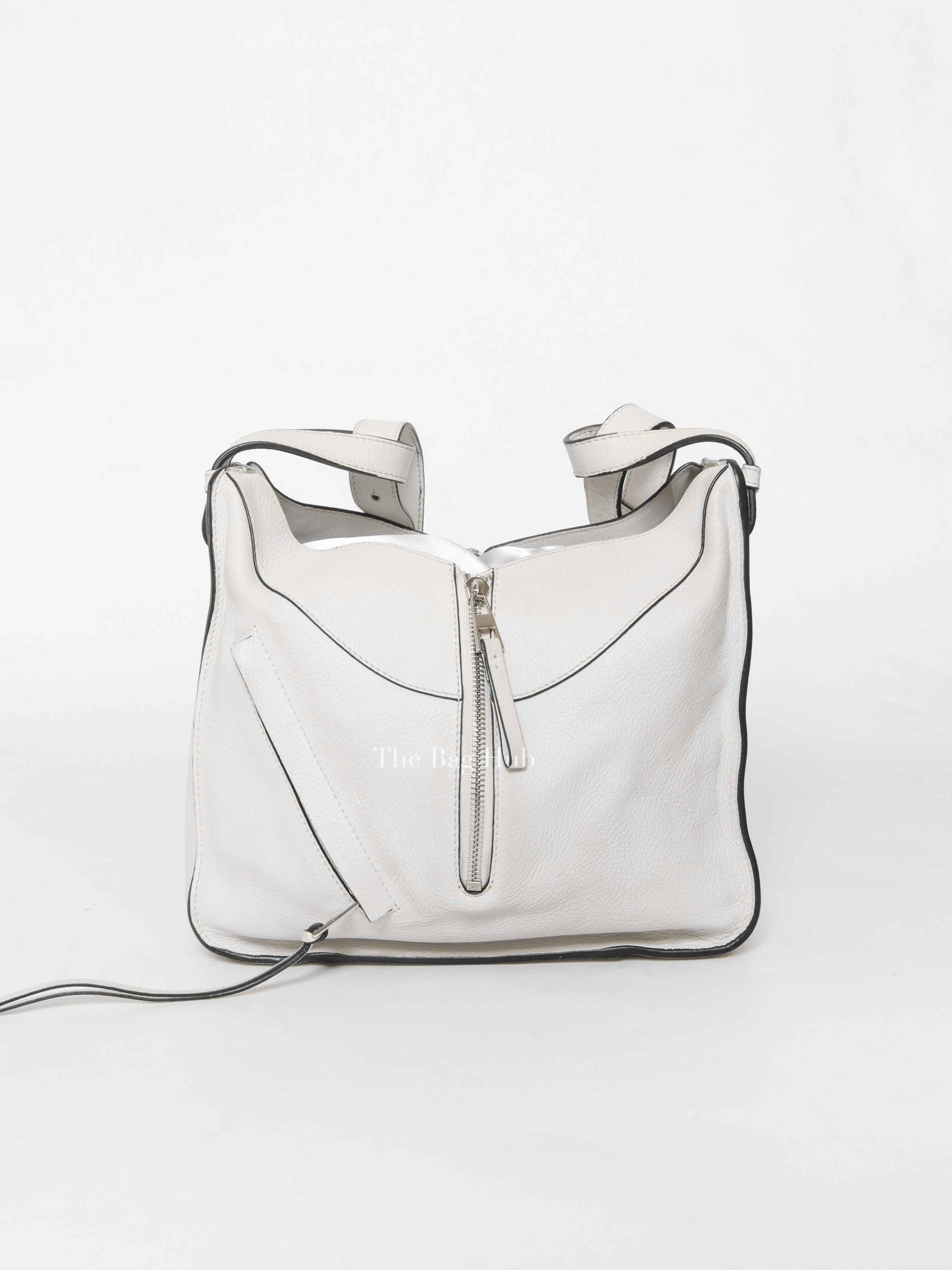 Loewe White Leather Small Hammock Shoulder Bag