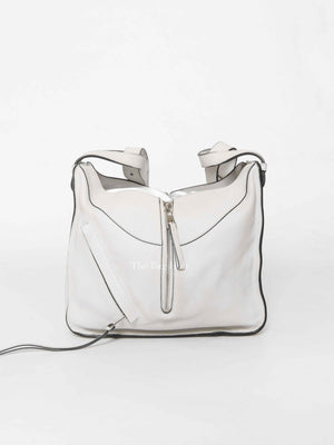 Loewe White Leather Small Hammock Shoulder Bag
