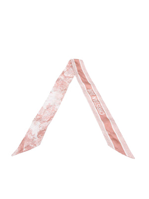 Dior Pink/Ivory Toile de Jouy Sauvage Mitzah Scarf Twill