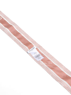 Dior Pink/Ivory Toile de Jouy Sauvage Mitzah Scarf Twill