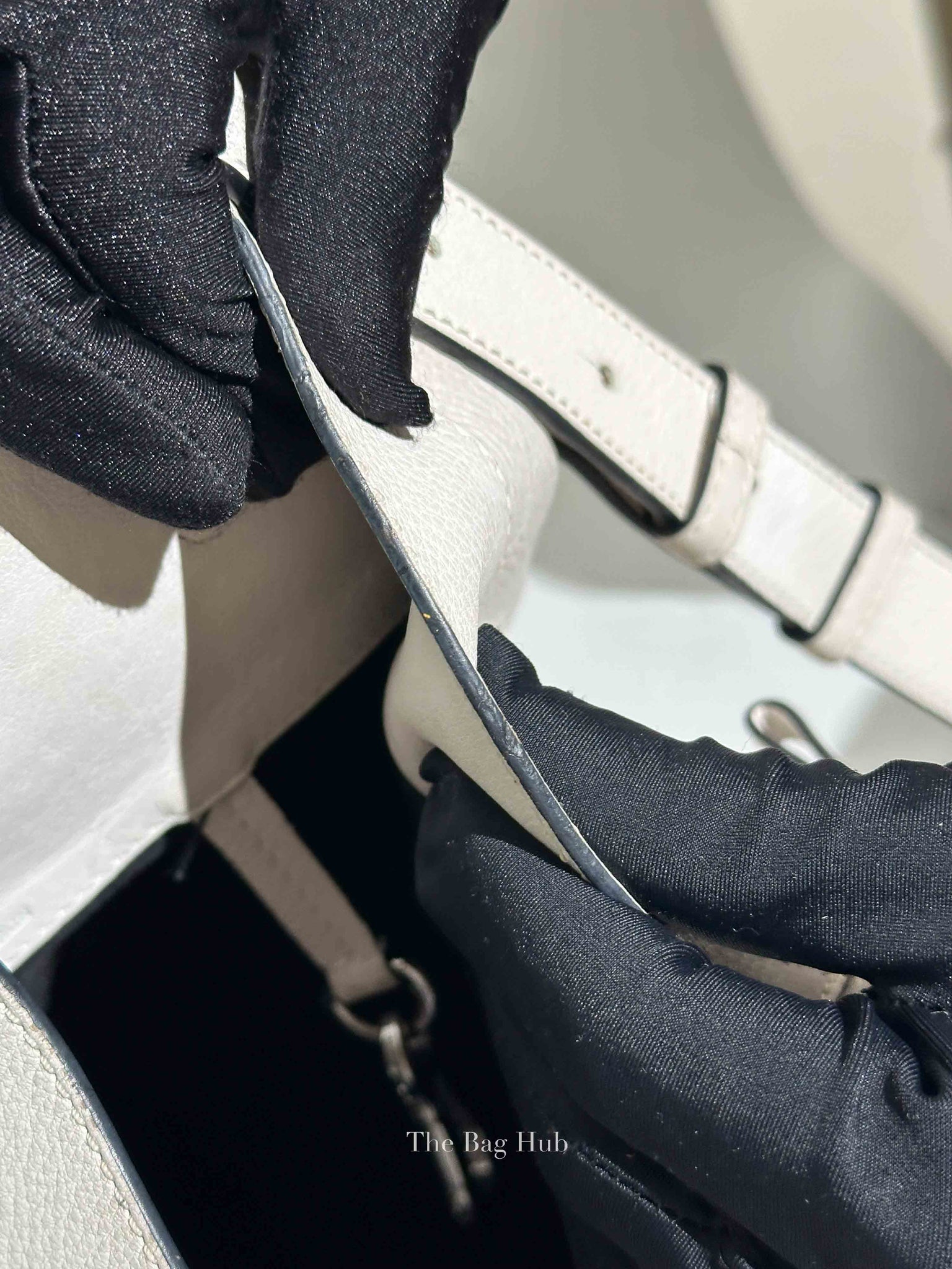 Loewe White Leather Small Hammock Shoulder Bag