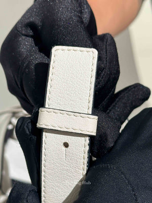 Loewe White Leather Small Hammock Shoulder Bag