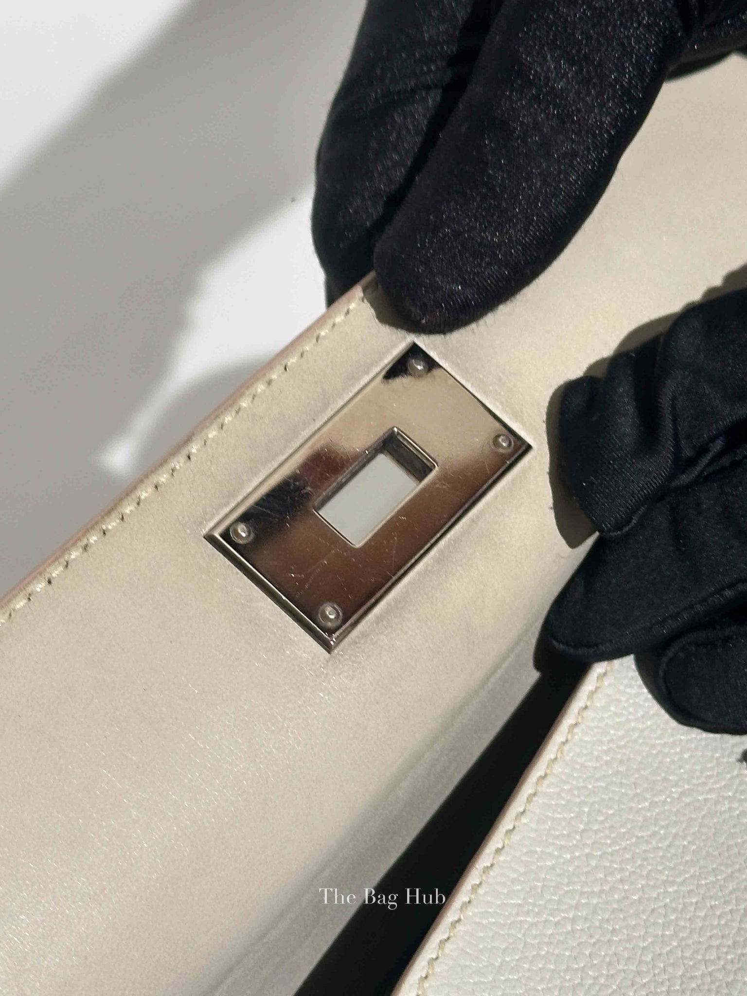 Hermes Gris Pearl Evercolor Toolbox 20 PHW