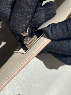 Hermes Gris Pearl Evercolor Toolbox 20 PHW