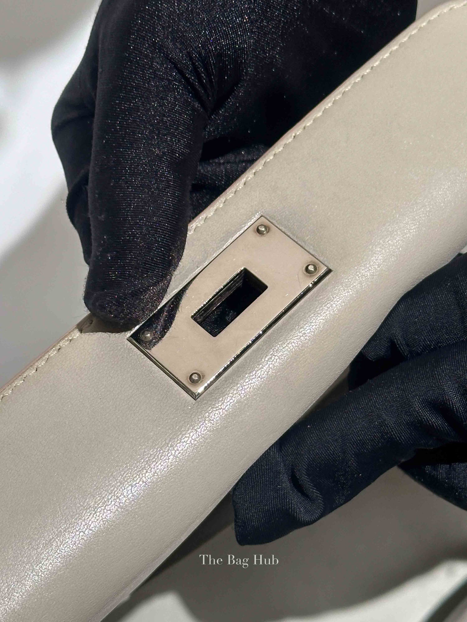 Hermes Gris Pearl Evercolor Toolbox 20 PHW