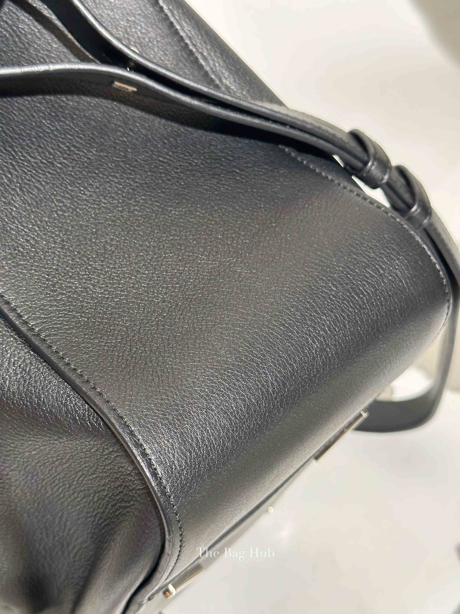 Loewe Black Leather Small Hammock Bag