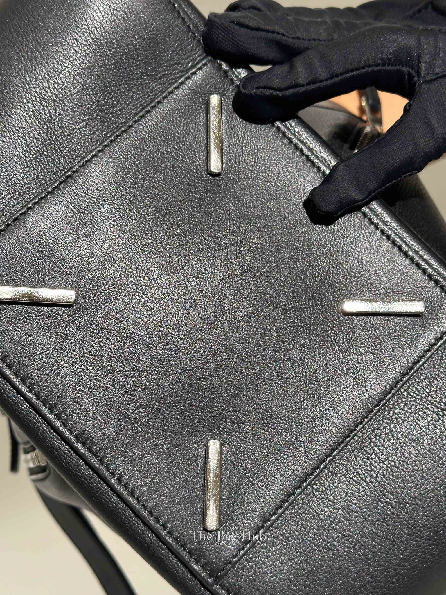 Loewe Black Leather Small Hammock Bag