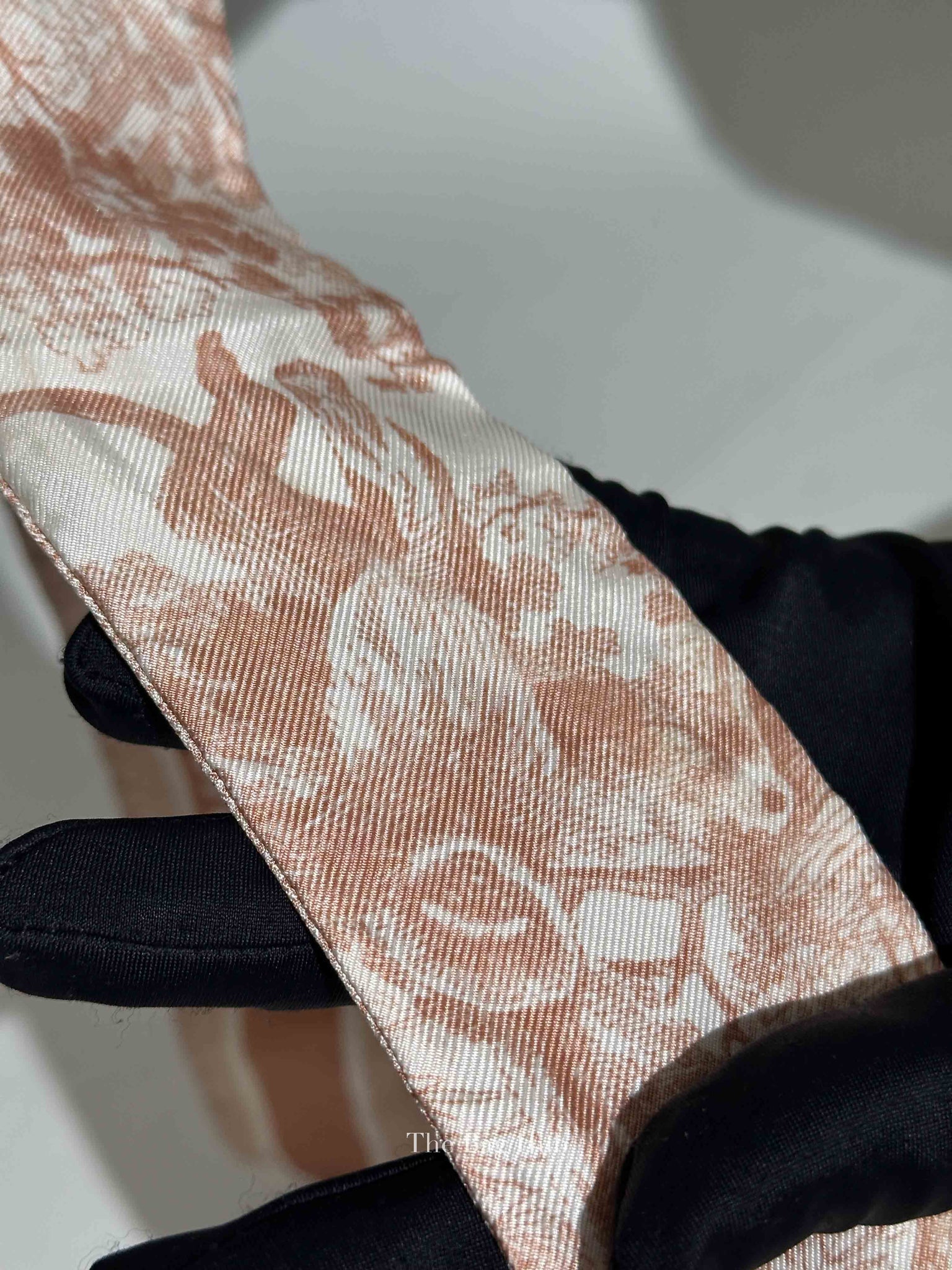 Dior Pink/Ivory Toile de Jouy Sauvage Mitzah Scarf Twill
