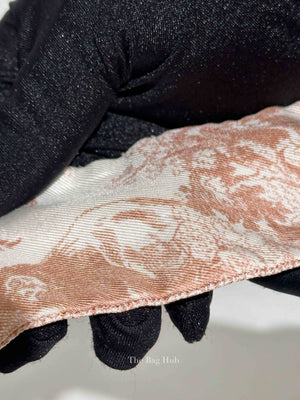 Dior Pink/Ivory Toile de Jouy Sauvage Mitzah Scarf Twill