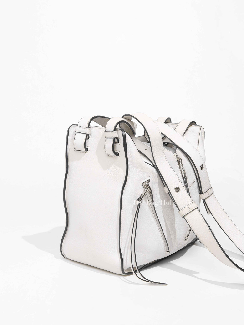 Loewe White Leather Small Hammock Shoulder Bag