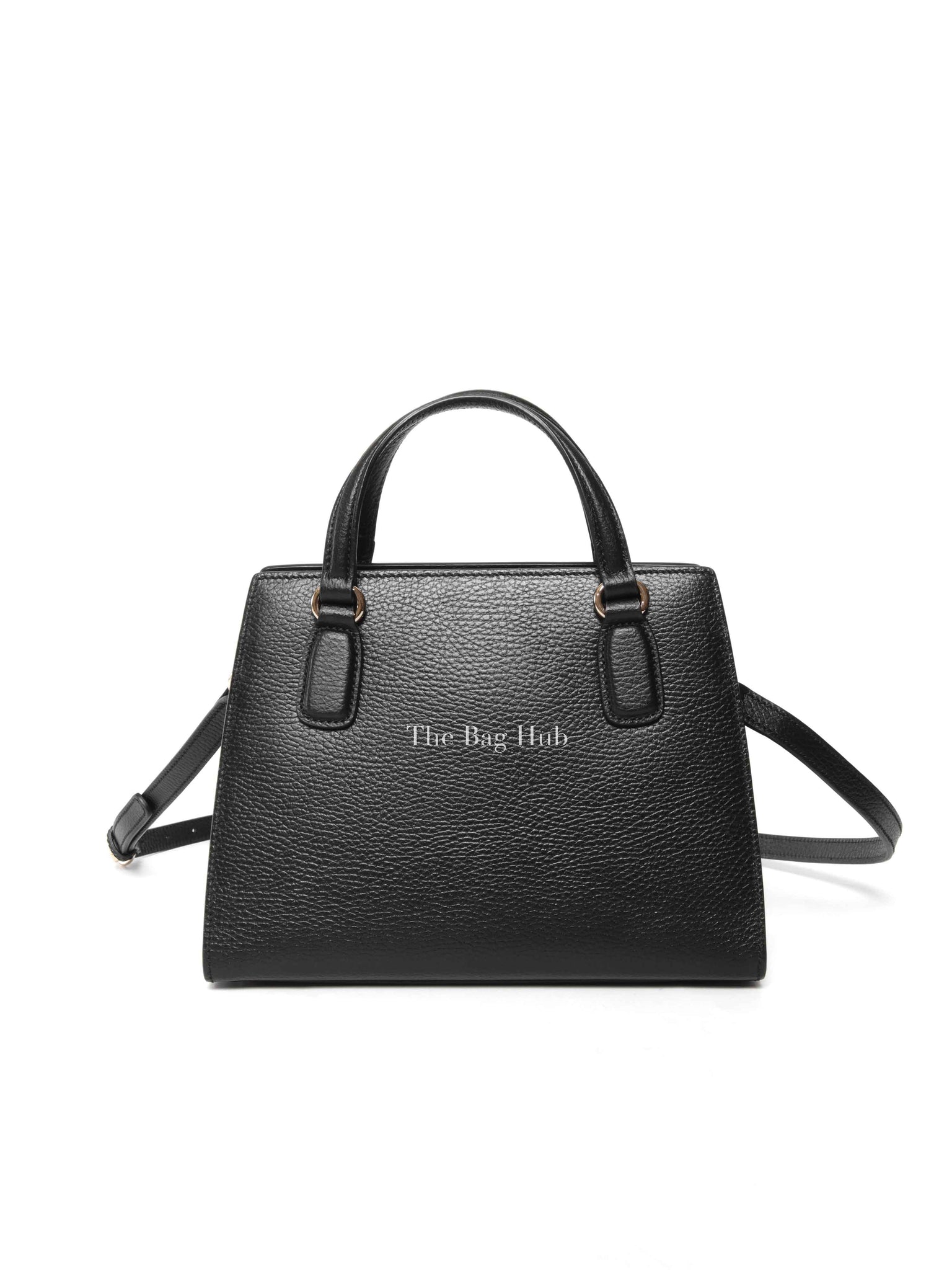 Gucci Black Leather Small Soho Top Handle Bag