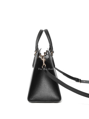 Gucci Black Leather Small Soho Top Handle Bag