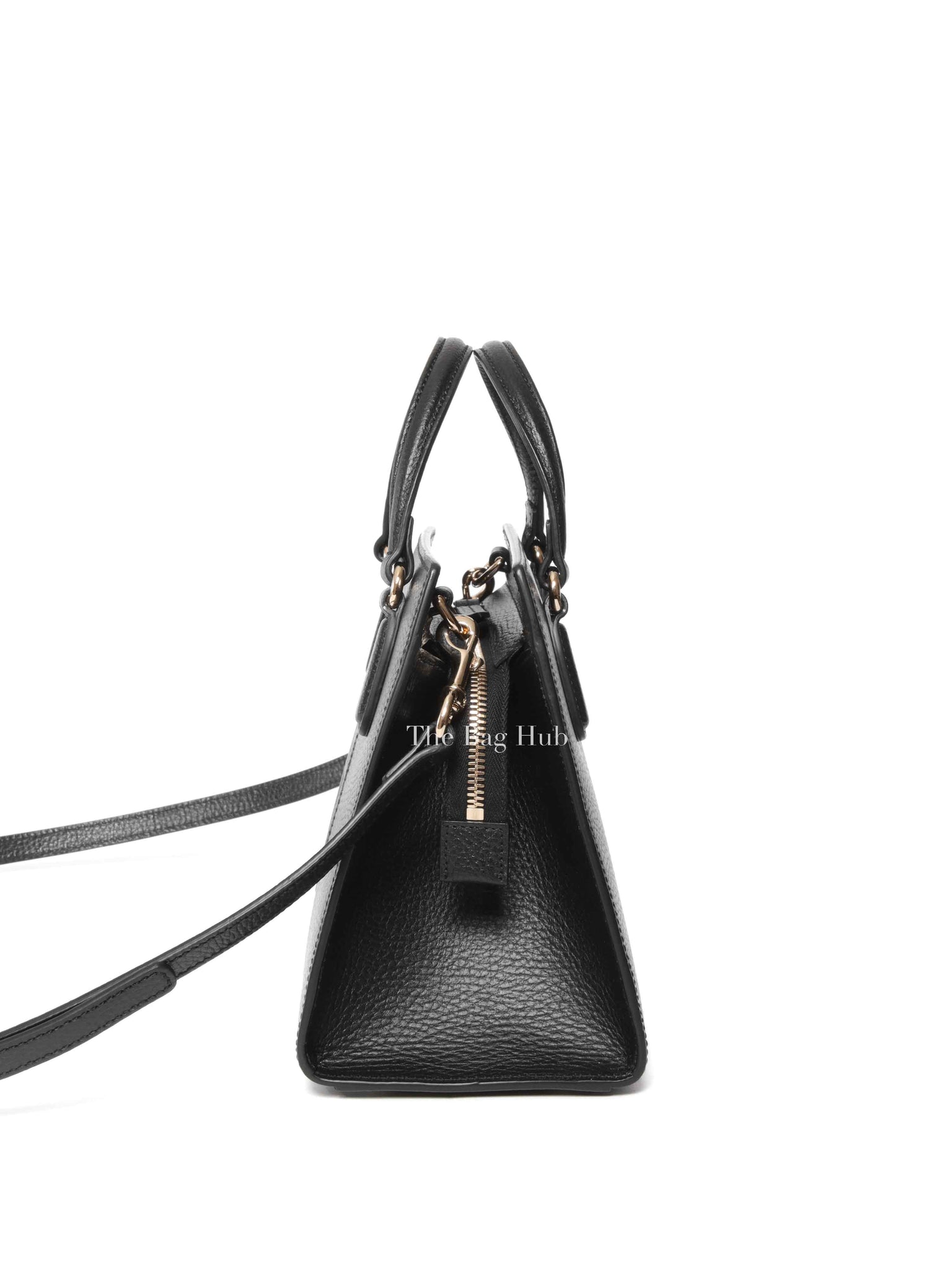 Gucci Black Leather Small Soho Top Handle Bag