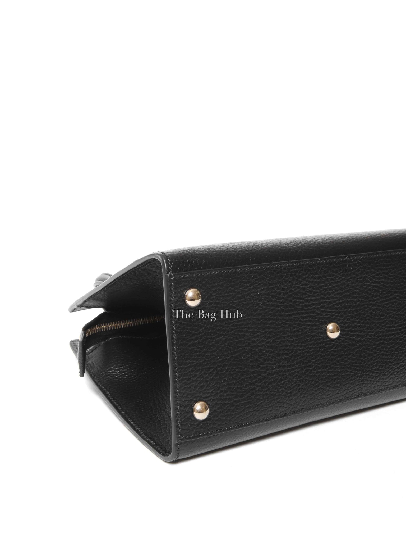 Gucci Black Leather Small Soho Top Handle Bag