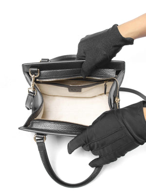Gucci Black Leather Small Soho Top Handle Bag