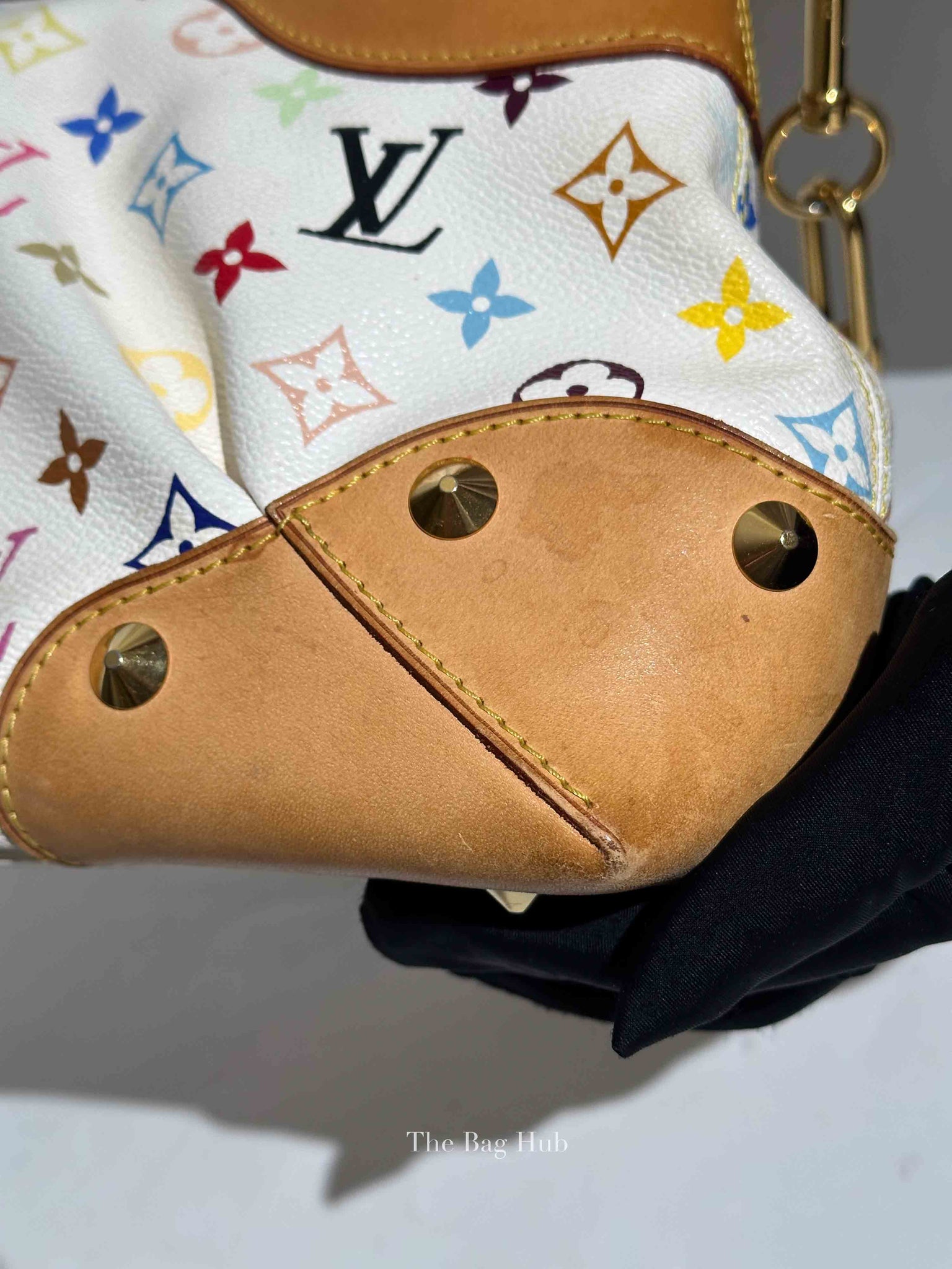 Louis Vuitton White Monogram Multicolor Judy MM Bag