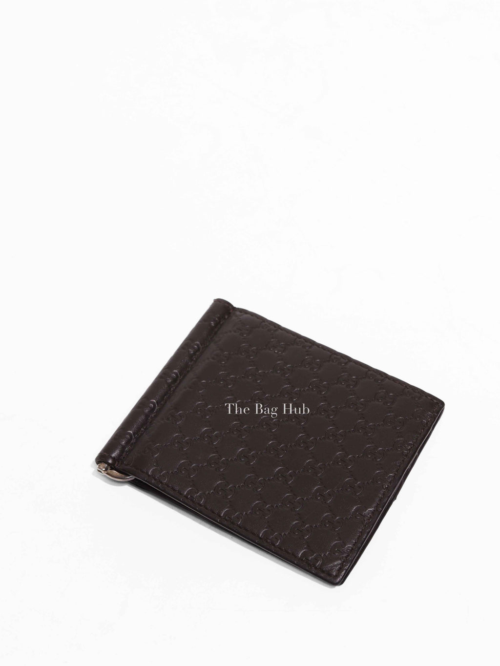 Gucci Brown Microguccissima GG Money Clip Wallet