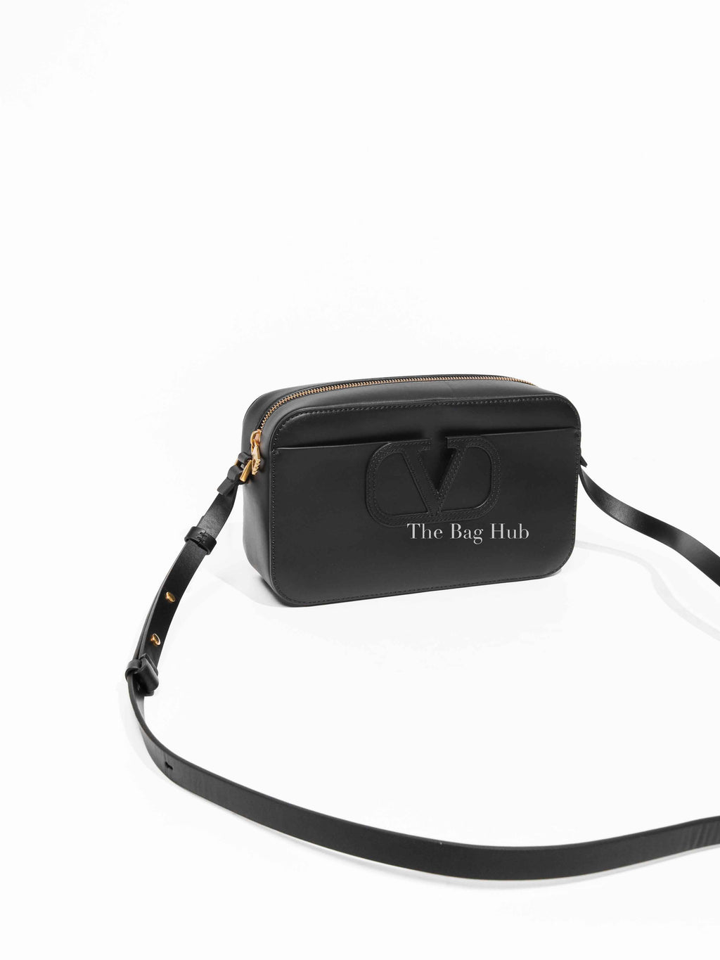 Valentino Garavani Black Calfskin Fill Me Shoulder Bag