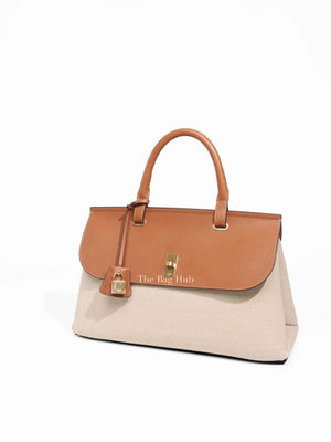 Celine Tan Canvas Aucourt 16 Medium Bag