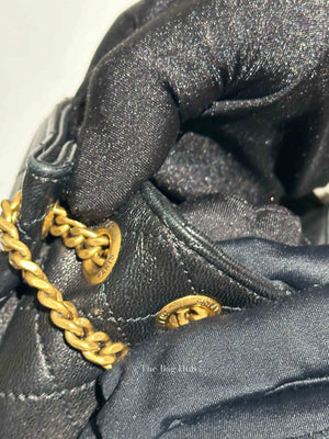 Saint Laurent Black Lambskin Mini Nolita Bag