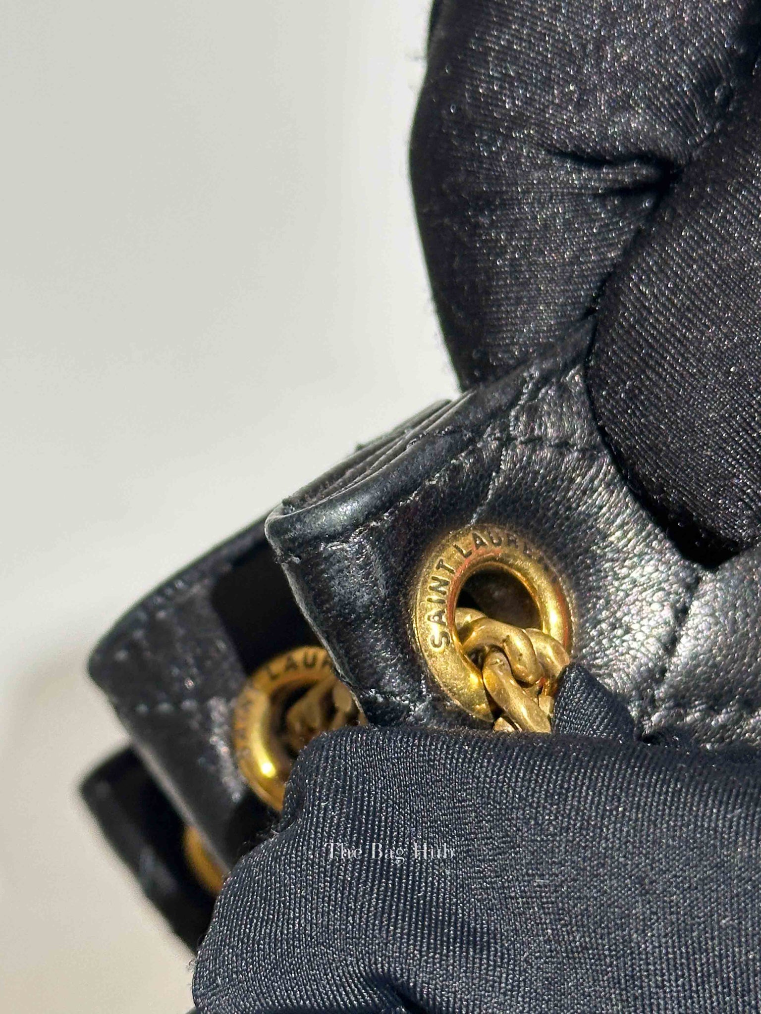 Saint Laurent Black Lambskin Mini Nolita Bag