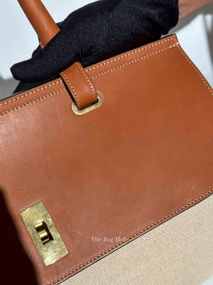 Celine Tan Canvas Aucourt 16 Medium Bag