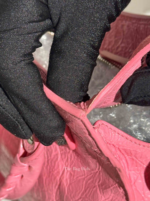 Balenciaga Pink Lambskin Neo Cagole XS City Bag SHW
