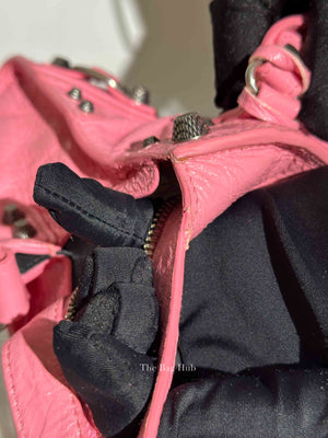 Balenciaga Pink Lambskin Neo Cagole XS City Bag SHW