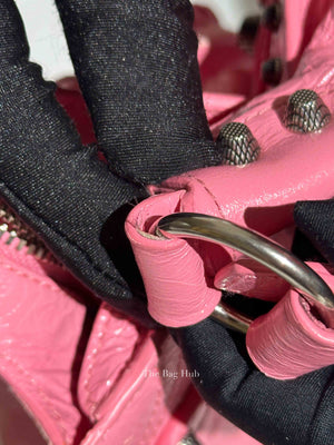 Balenciaga Pink Lambskin Neo Cagole XS City Bag SHW