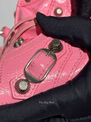Balenciaga Pink Lambskin Neo Cagole XS City Bag SHW