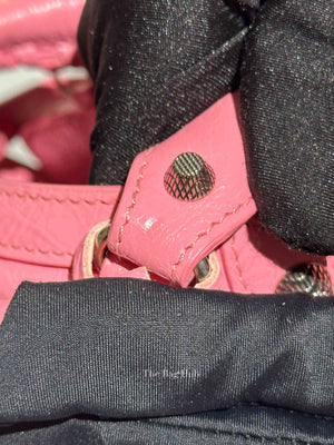Balenciaga Pink Lambskin Neo Cagole XS City Bag SHW