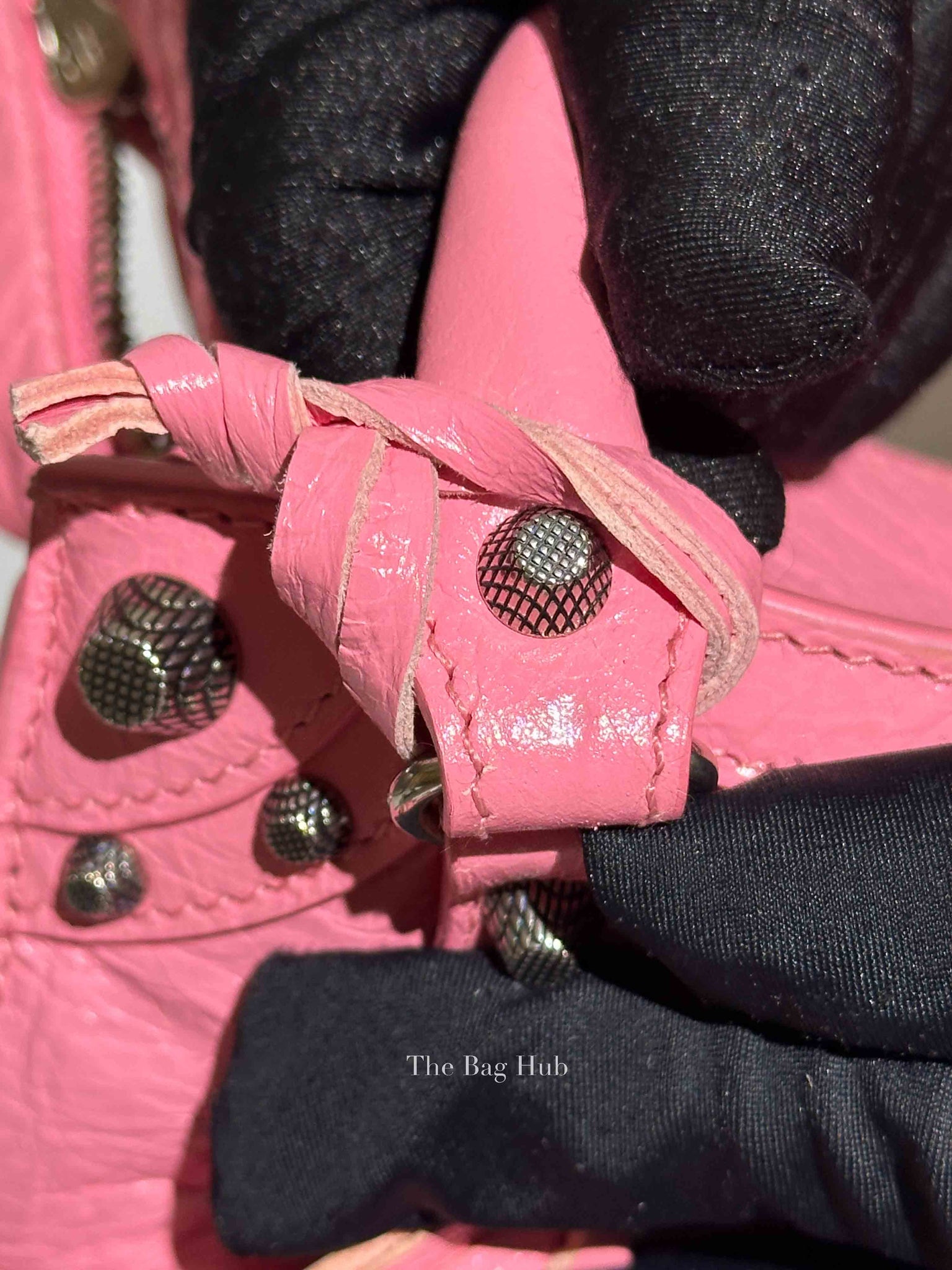 Balenciaga Pink Lambskin Neo Cagole XS City Bag SHW