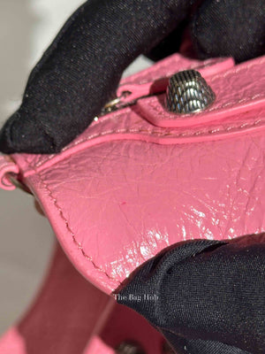 Balenciaga Pink Lambskin Neo Cagole XS City Bag SHW