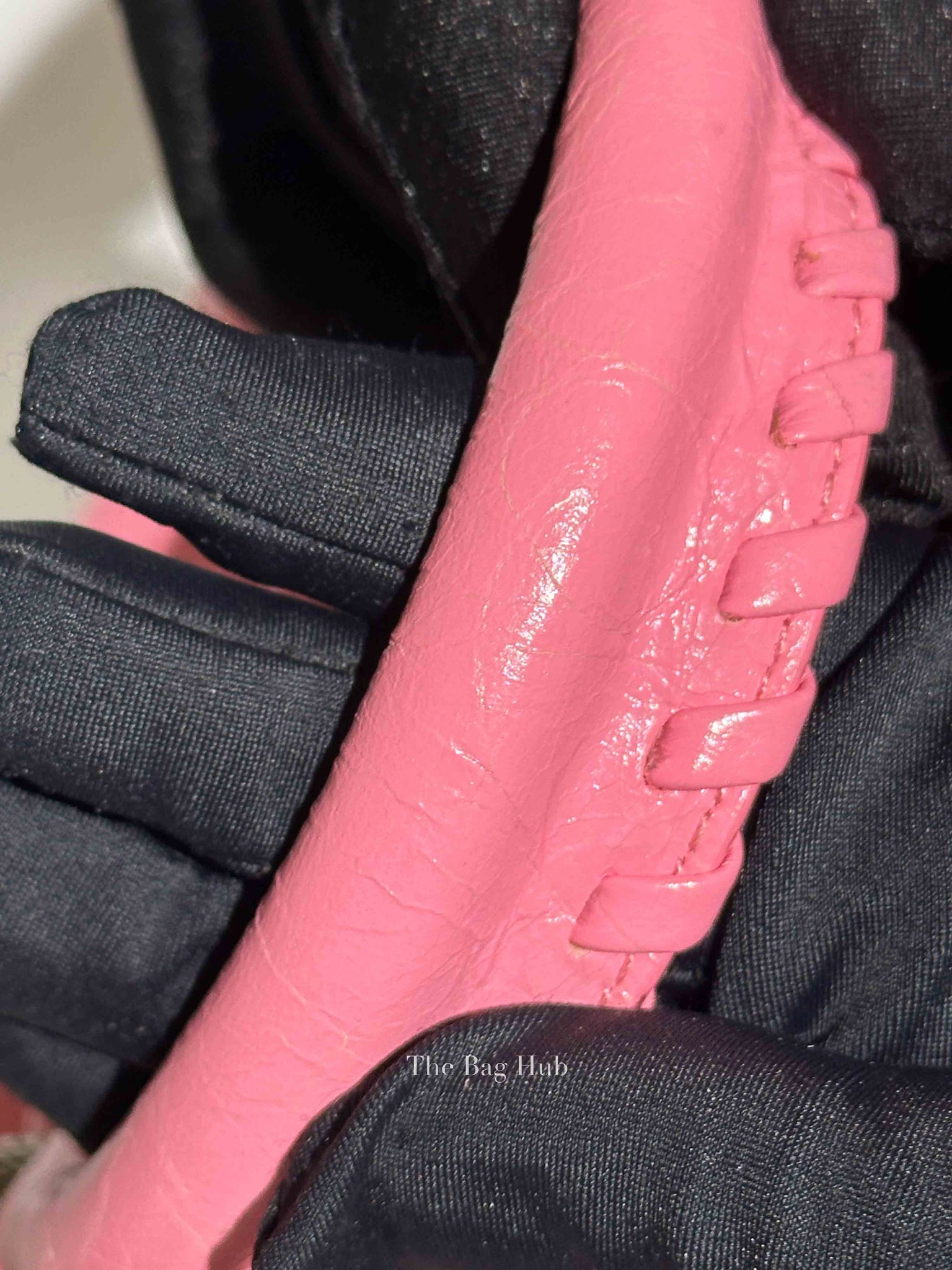 Balenciaga Pink Lambskin Neo Cagole XS City Bag SHW
