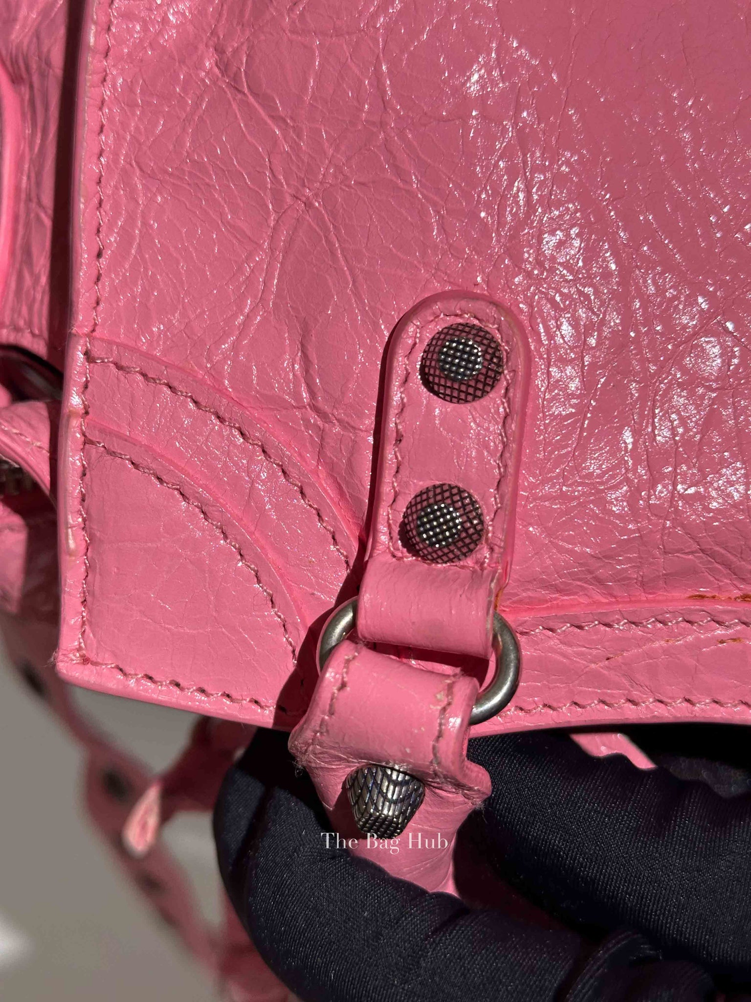 Balenciaga Pink Lambskin Neo Cagole XS City Bag SHW