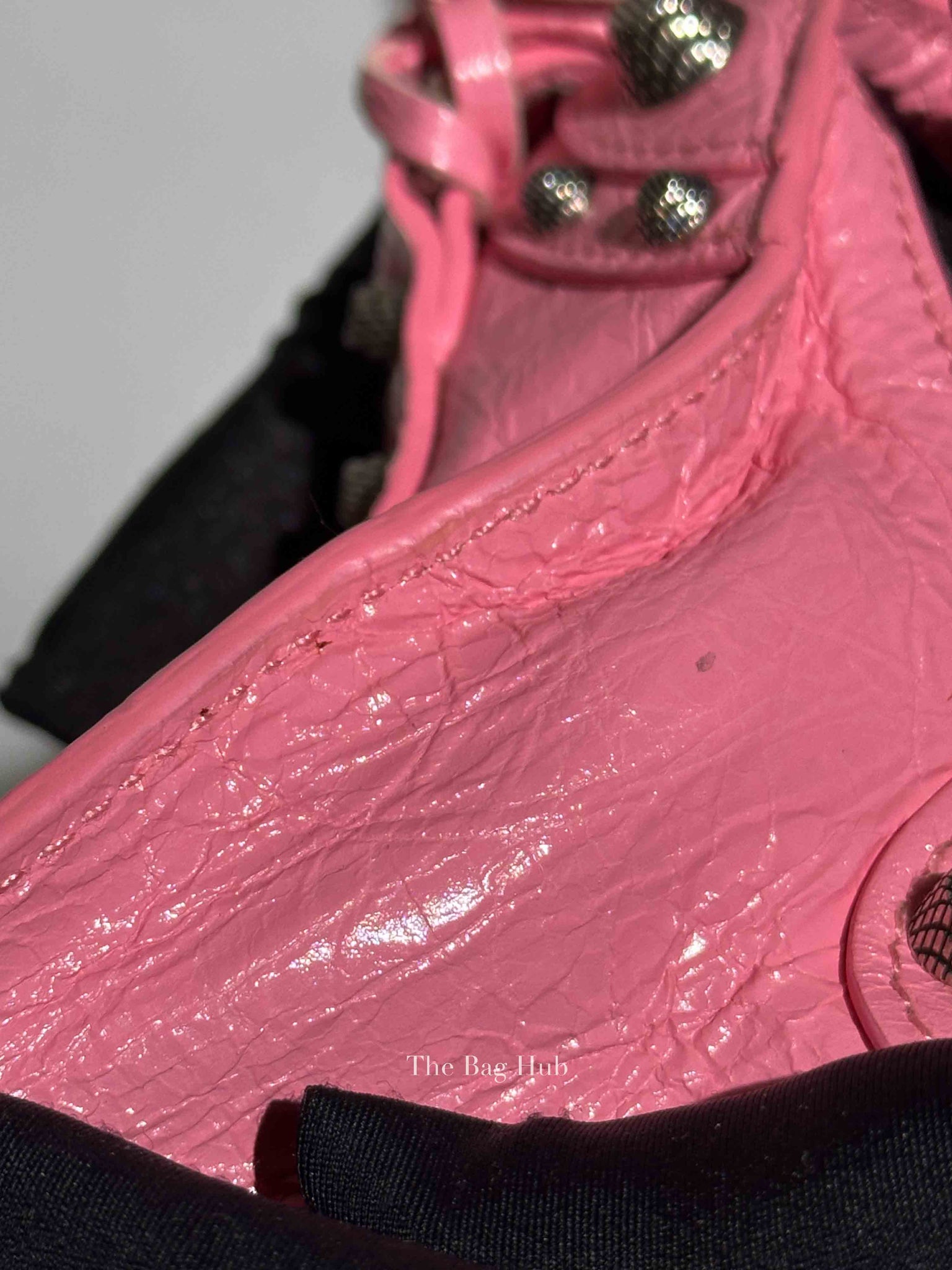 Balenciaga Pink Lambskin Neo Cagole XS City Bag SHW