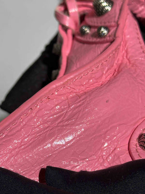 Balenciaga Pink Lambskin Neo Cagole XS City Bag SHW
