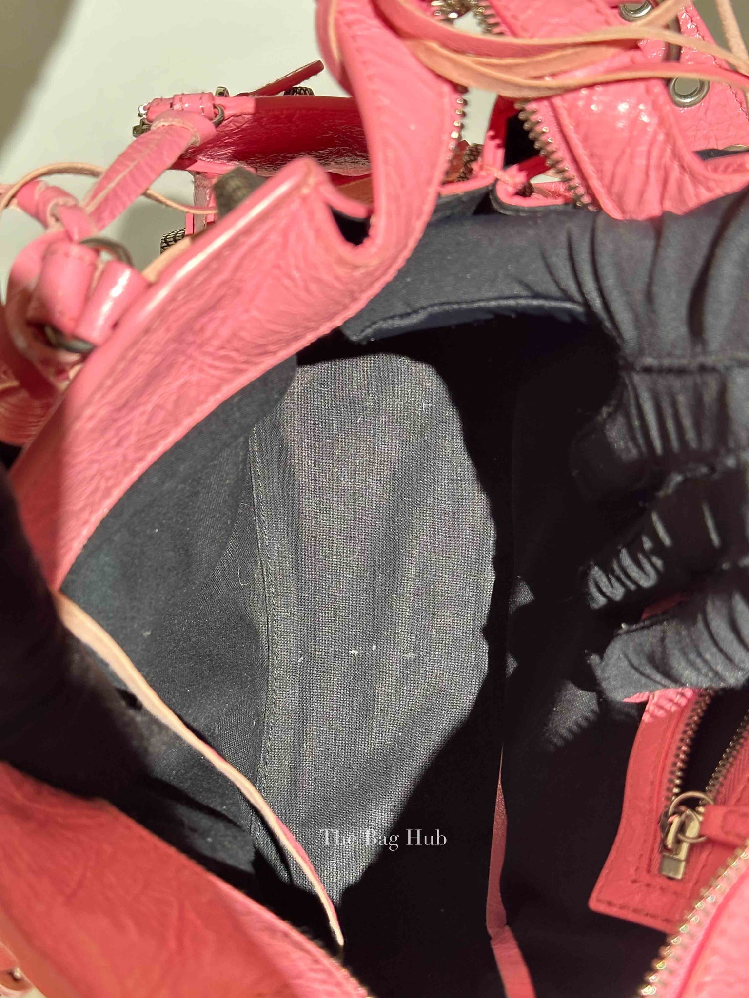 Balenciaga Pink Lambskin Neo Cagole XS City Bag SHW