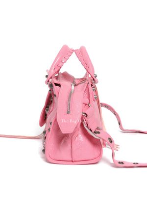 Balenciaga Pink Lambskin Neo Cagole XS City Bag SHW