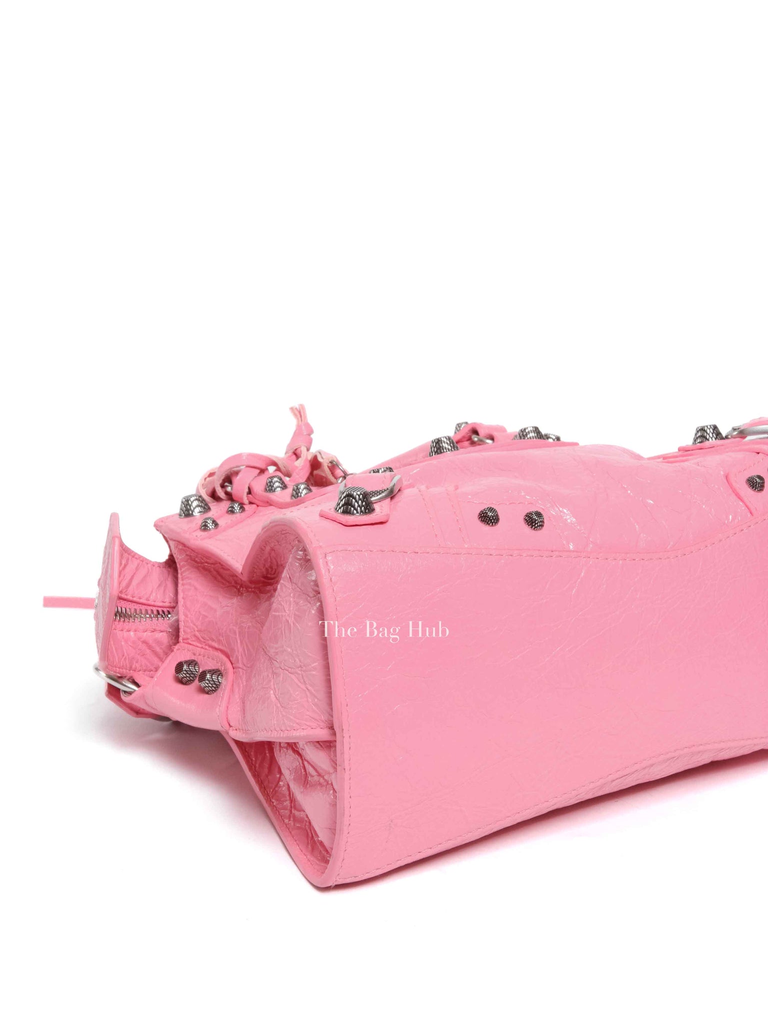 Balenciaga Pink Lambskin Neo Cagole XS City Bag SHW