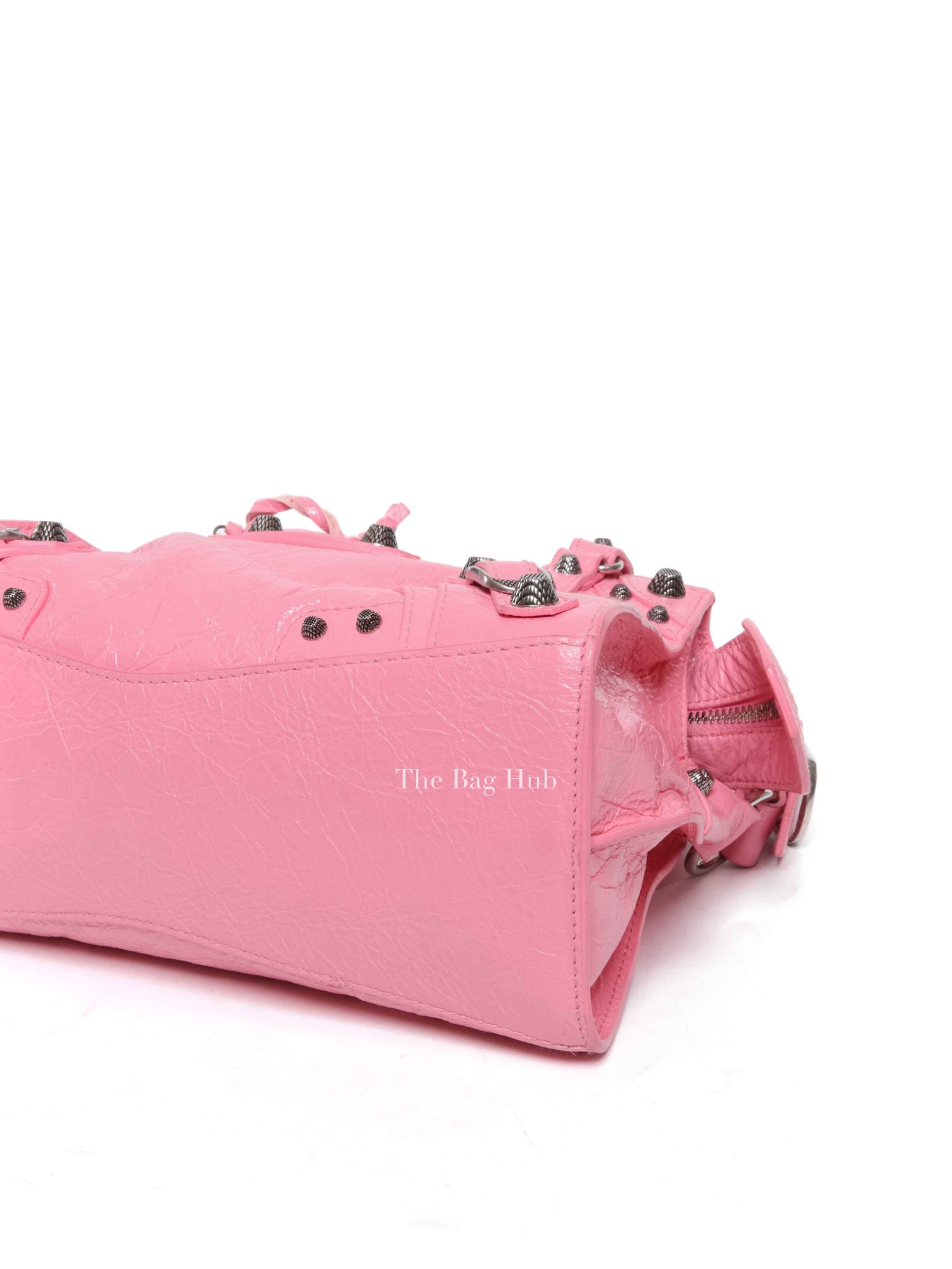 Balenciaga Pink Lambskin Neo Cagole XS City Bag SHW