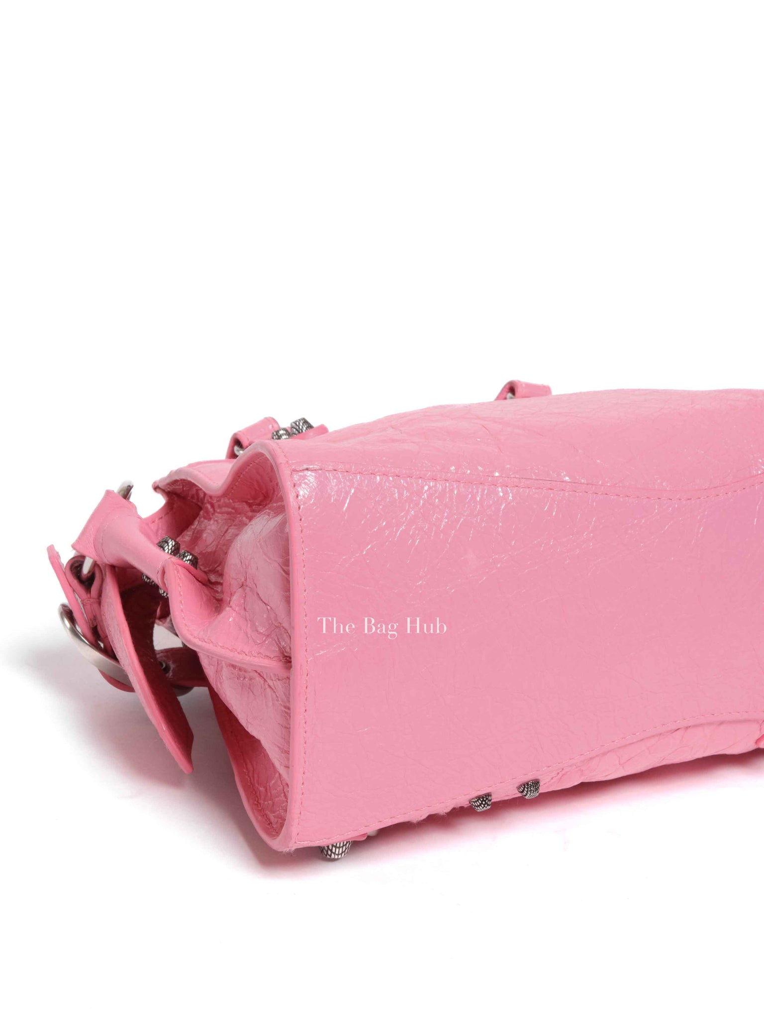Balenciaga Pink Lambskin Neo Cagole XS City Bag SHW