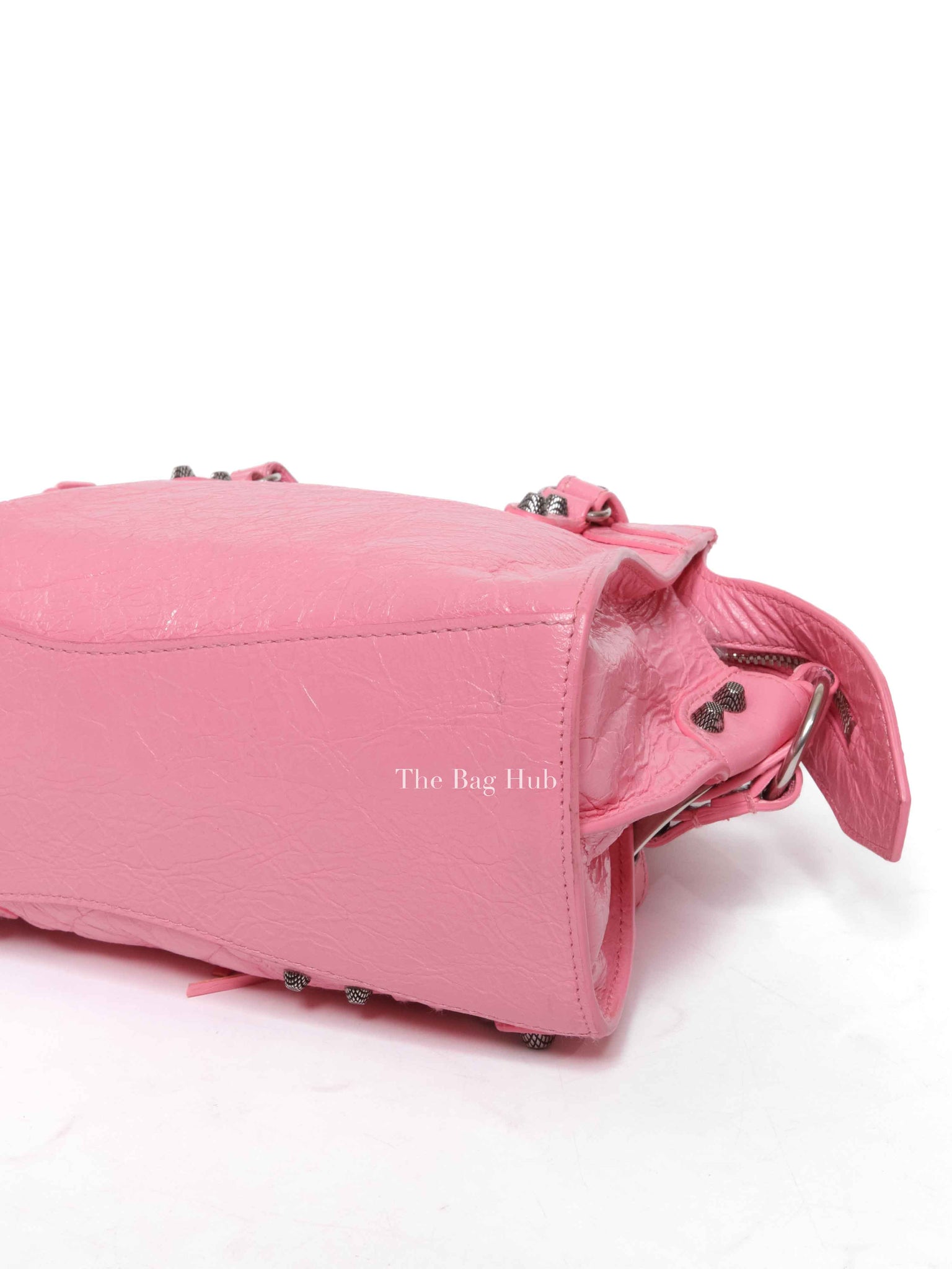 Balenciaga Pink Lambskin Neo Cagole XS City Bag SHW
