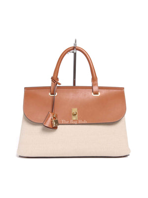 Celine Tan Canvas Aucourt 16 Medium Bag