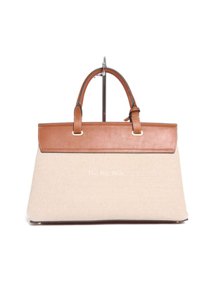 Celine Tan Canvas Aucourt 16 Medium Bag