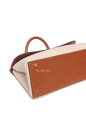 Celine Tan Canvas Aucourt 16 Medium Bag