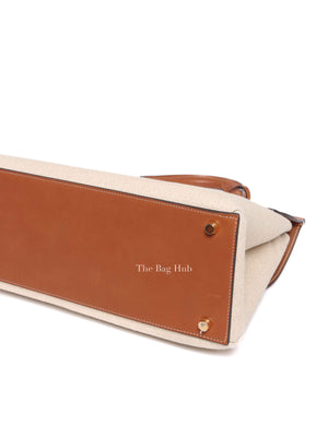 Celine Tan Canvas Aucourt 16 Medium Bag