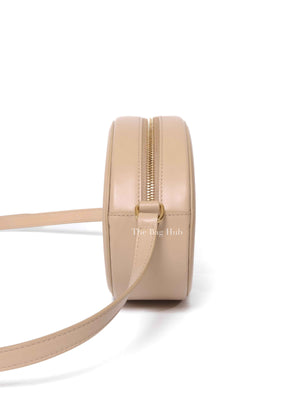 Celine Nude Leather Oval Crossbody Bag