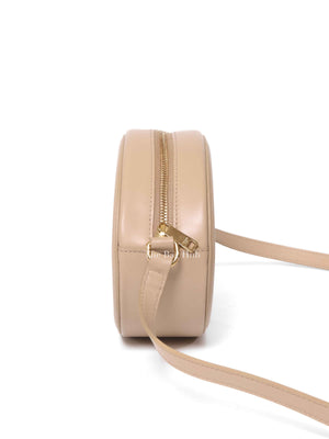 Celine Nude Leather Oval Crossbody Bag