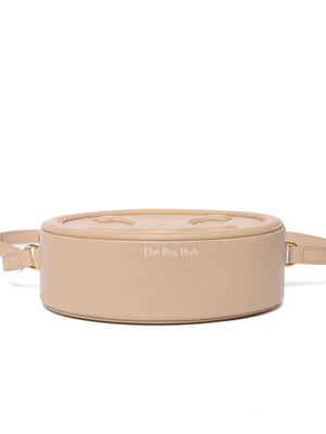 Celine Nude Leather Oval Crossbody Bag